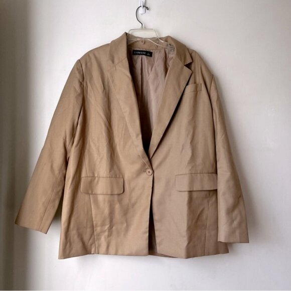 Princess Polly Lioness Welcome to the Jungle Tan Oversized Blazer L - Picture 11 of 14